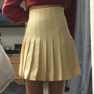 Light Yellow tennis skirt from Zara